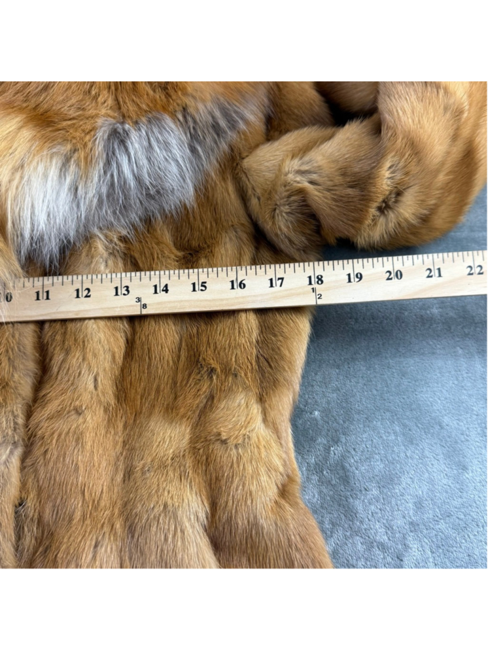 Vintage 70s Mink Fur Coat Women M Hurtig Fox Fur Collar Old Money Hollywood Glam - Picture 11 of 17
